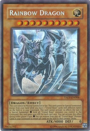 Rainbow Dragon (Chaos Neos Misprint) [TAEV-EN006] Ghost Rare | RetroPlay Games