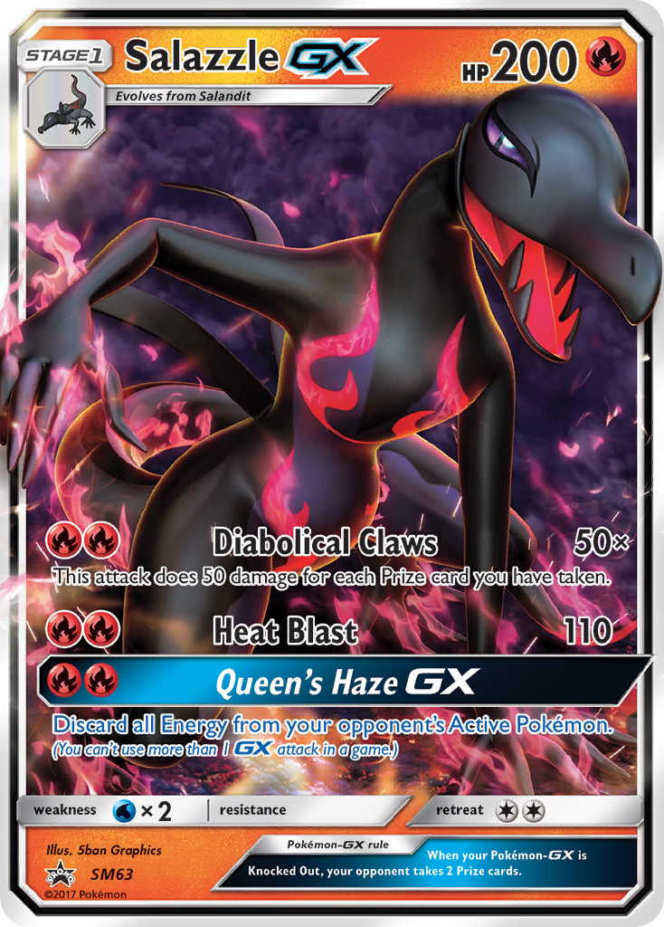 Salazzle GX (SM63) [Sun & Moon: Black Star Promos] | RetroPlay Games