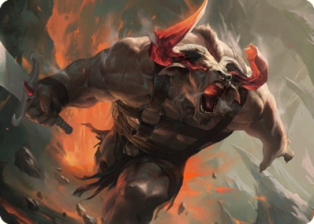 Furious Bellow Art Card [Dominaria United Art Series] | RetroPlay Games