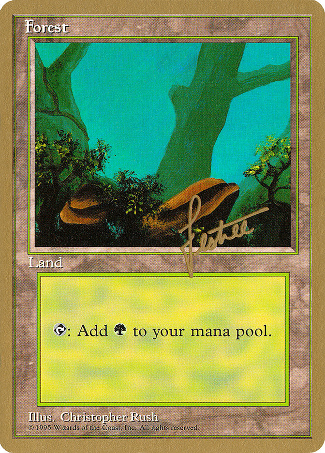 Forest (bl378) (Bertrand Lestree) [Pro Tour Collector Set] | RetroPlay Games