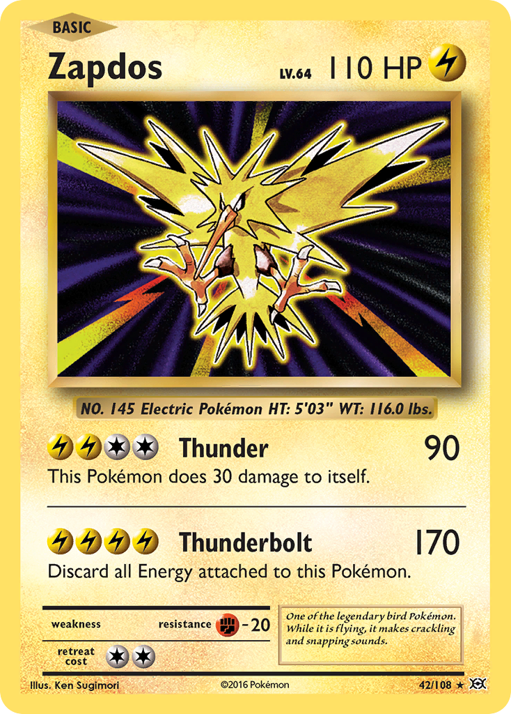 Zapdos (42/108) [XY: Evolutions] | RetroPlay Games