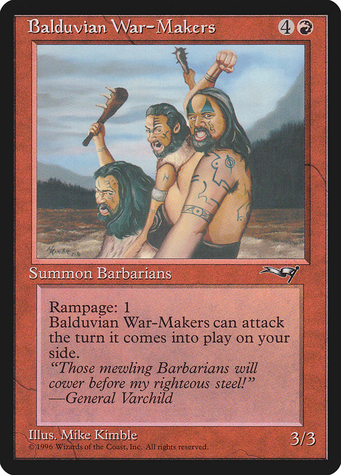 Balduvian War-Makers (Treeline Background) [Alliances] | RetroPlay Games