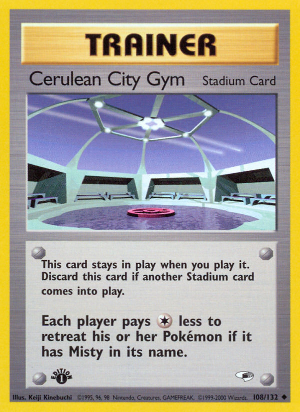 Cerulean City Gym (108/132) [Gym Heroes 1st Edition] | RetroPlay Games