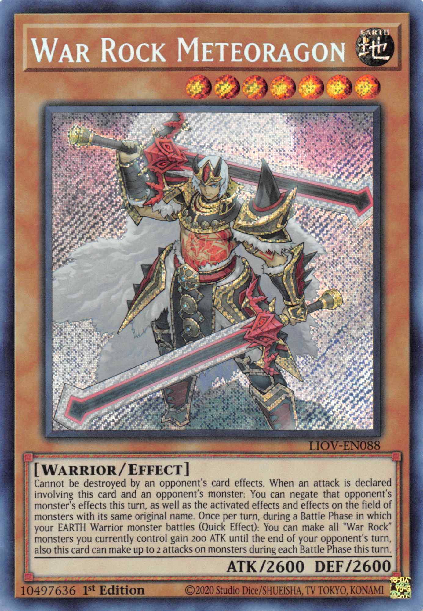 War Rock Meteoragon [LIOV-EN088] Secret Rare | RetroPlay Games