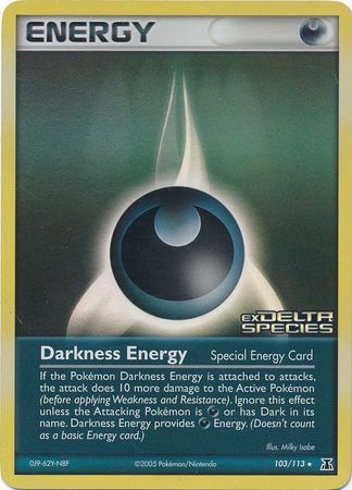 Darkness Energy (103/113) (Stamped) [EX: Delta Species] | RetroPlay Games