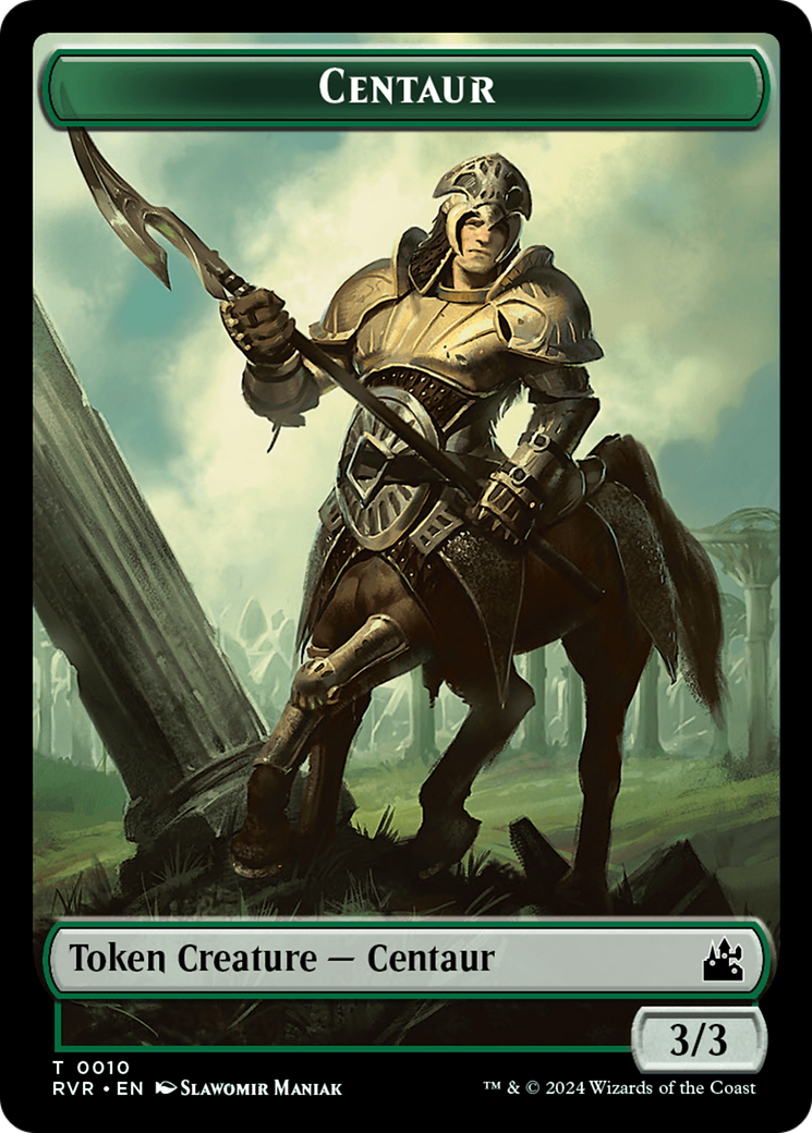 Goblin (0008) // Centaur Double-Sided Token [Ravnica Remastered Tokens] | RetroPlay Games