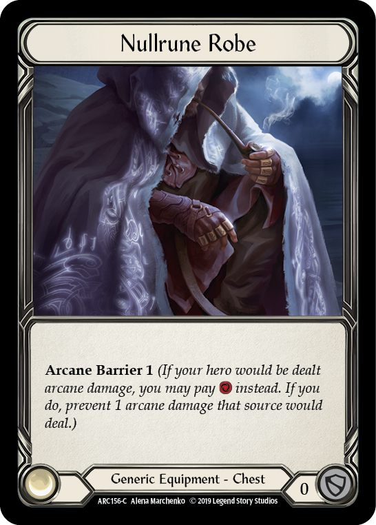 Nullrune Robe [ARC156-C] (Arcane Rising)  1st Edition Cold Foil | RetroPlay Games