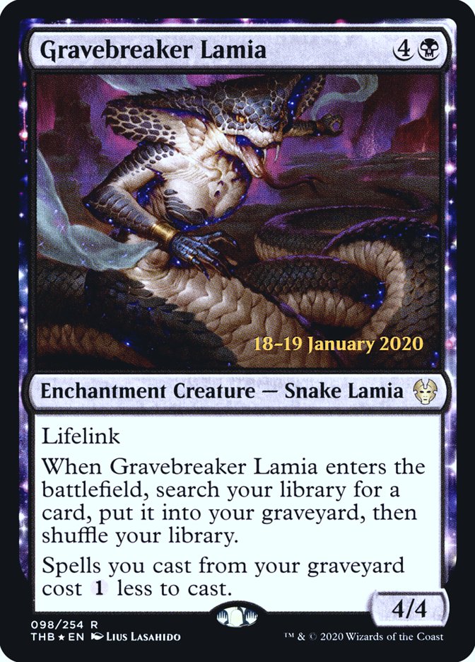 Gravebreaker Lamia [Theros Beyond Death Prerelease Promos] | RetroPlay Games