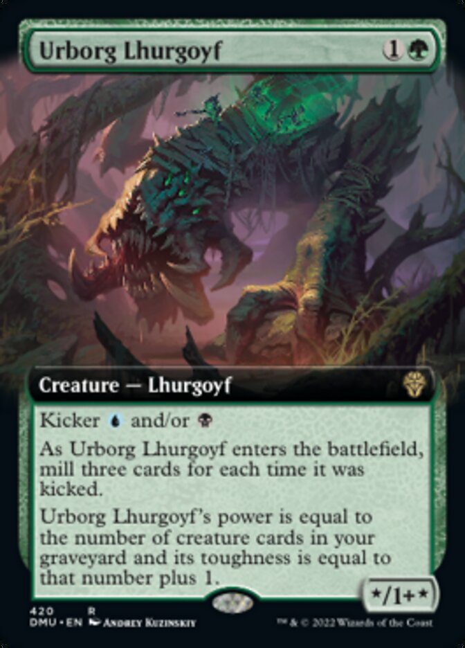 Urborg Lhurgoyf (Extended Art) [Dominaria United] | RetroPlay Games