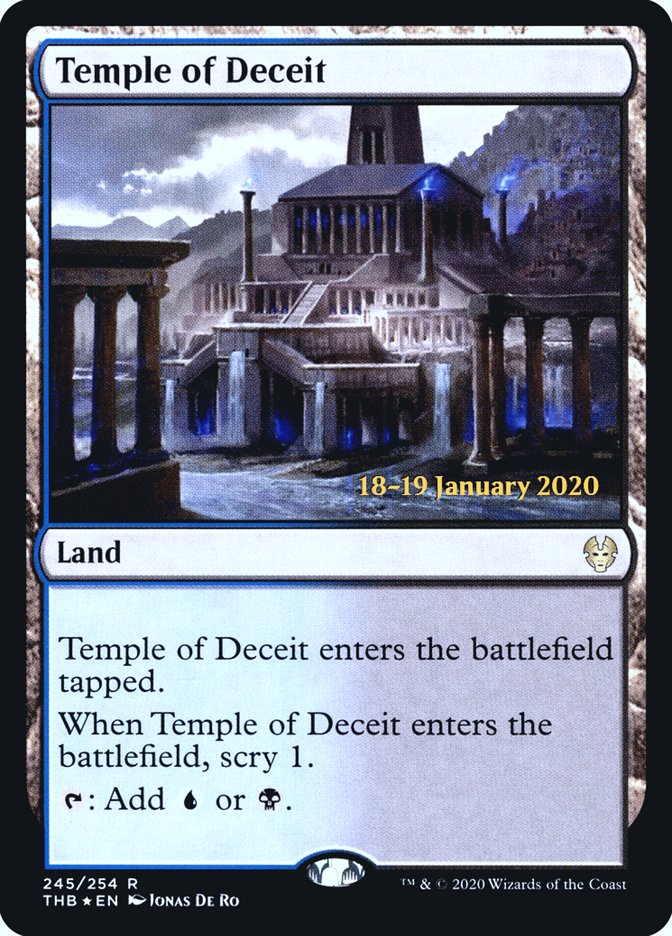 Temple of Deceit [Theros Beyond Death Prerelease Promos] | RetroPlay Games