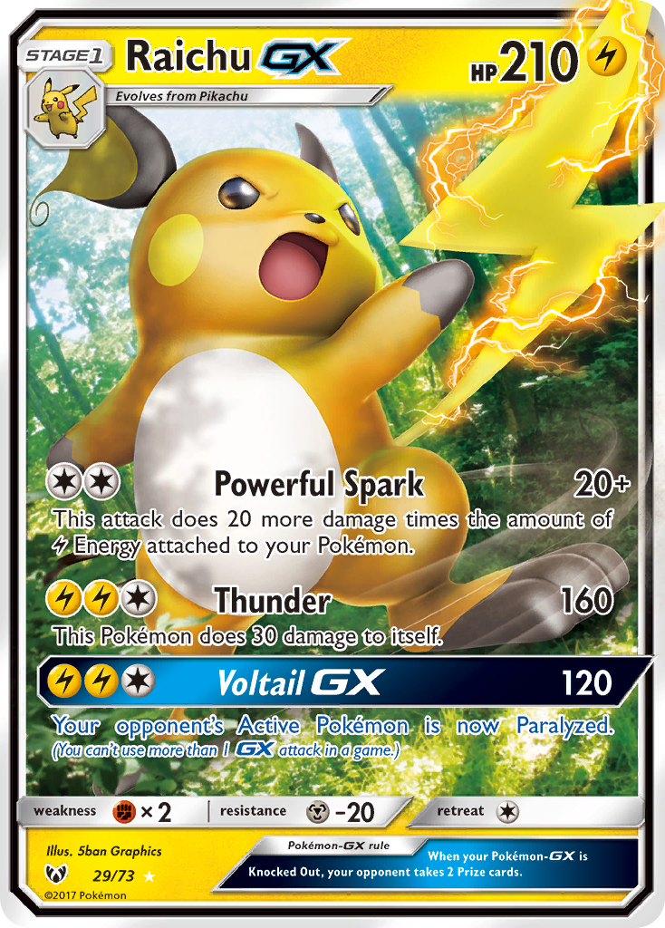 Raichu GX (29/73) [Sun & Moon: Shining Legends] | RetroPlay Games