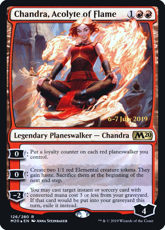 Chandra, Acolyte of Flame  [Core Set 2020 Prerelease Promos] | RetroPlay Games