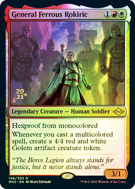 General Ferrous Rokiric [Modern Horizons 2 Prerelease Promos] | RetroPlay Games