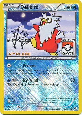 Delibird (38/149) (League Promo 4th Place) [Black & White: Boundaries Crossed] | RetroPlay Games