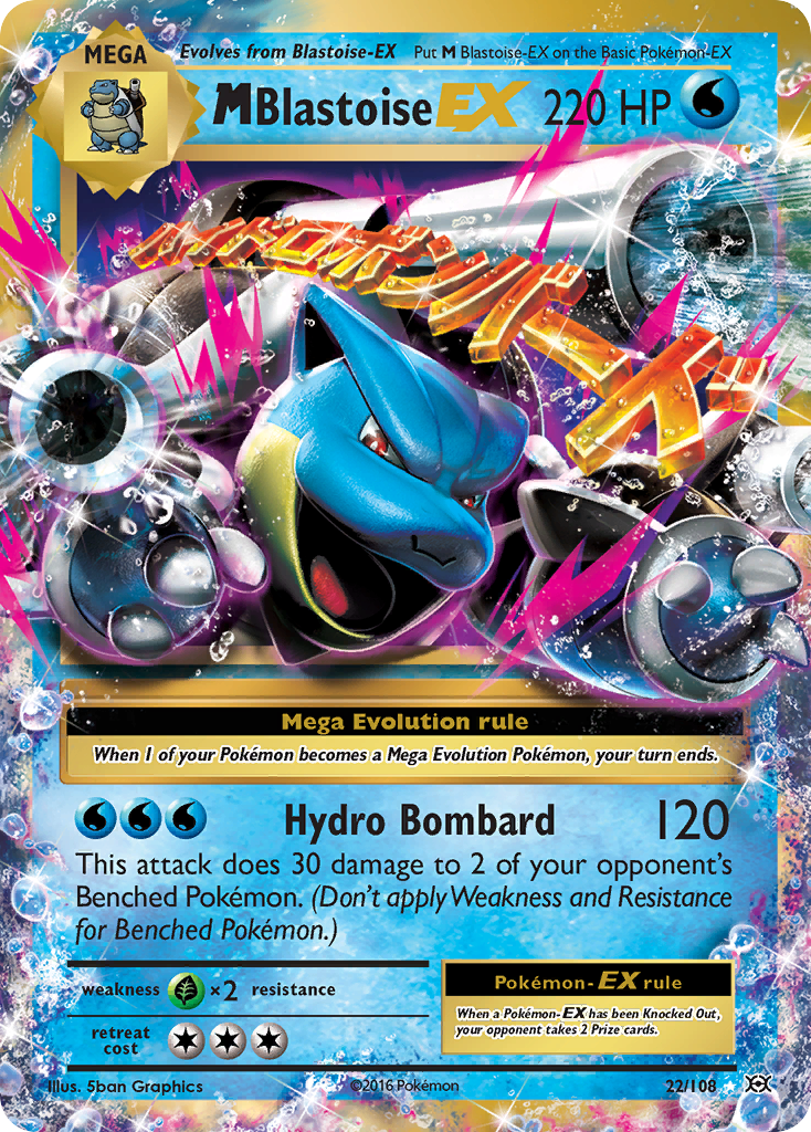 M Blastoise EX (22/108) [XY: Evolutions] | RetroPlay Games