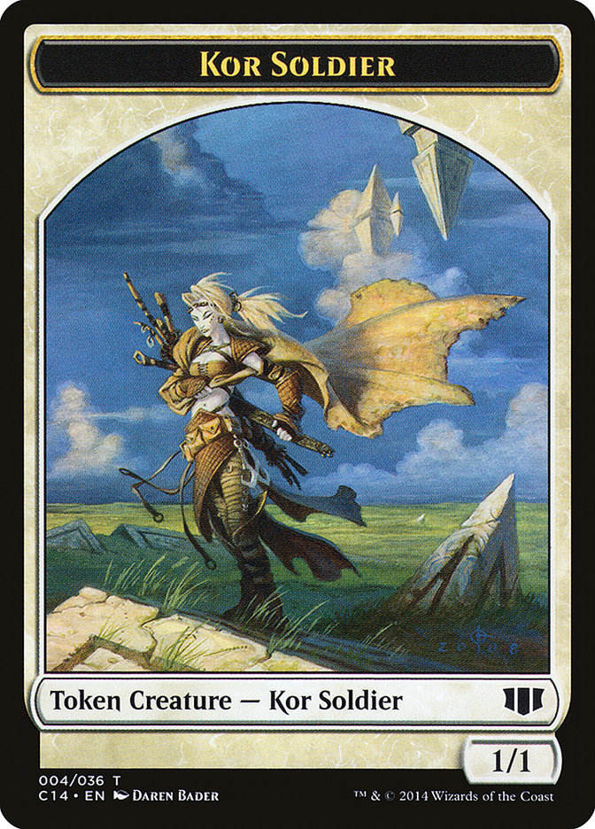 Kor Soldier // Pegasus Double-sided Token [Commander 2014 Tokens] | RetroPlay Games