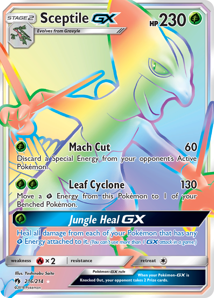 Sceptile GX (216/214) [Sun & Moon: Lost Thunder] | RetroPlay Games