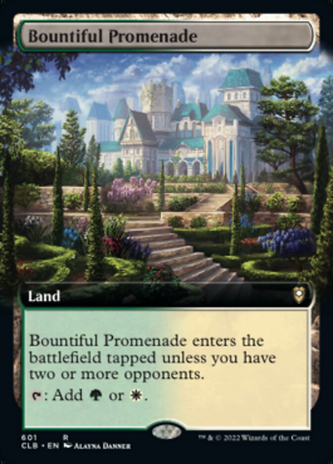 Bountiful Promenade (Extended Art) [Commander Legends: Battle for Baldur's Gate] | RetroPlay Games