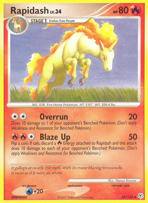 Rapidash (59/130) [Diamond & Pearl: Base Set] | RetroPlay Games