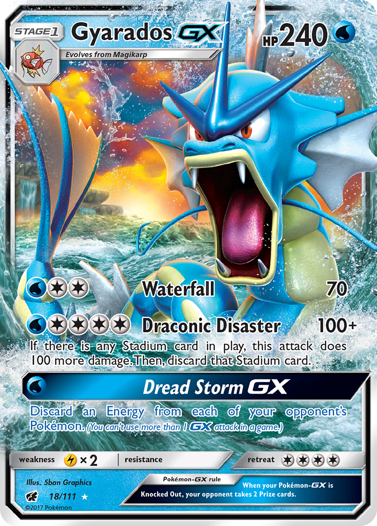 Gyarados GX (18/111) [Sun & Moon: Crimson Invasion] | RetroPlay Games