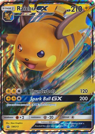 Raichu GX (SM213) (Jumbo Card) [Sun & Moon: Black Star Promos] | RetroPlay Games