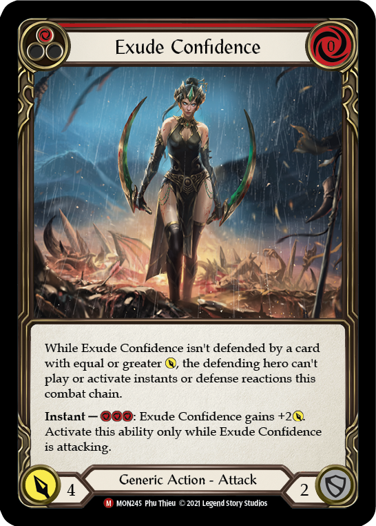 Exude Confidence [MON245-RF] (Monarch)  1st Edition Rainbow Foil | RetroPlay Games