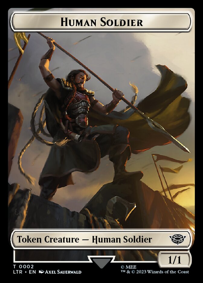 Human Soldier Token (02) [The Lord of the Rings: Tales of Middle-Earth Tokens] | RetroPlay Games