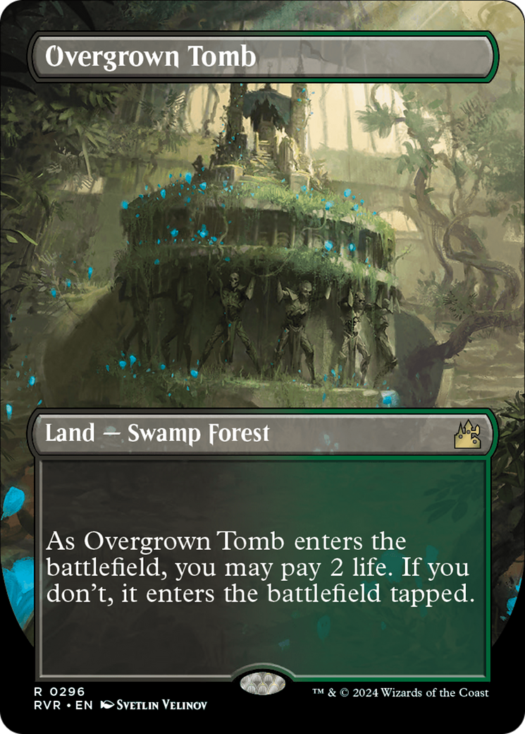 Overgrown Tomb (Borderless) [Ravnica Remastered] | RetroPlay Games