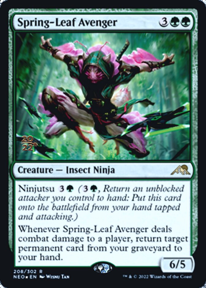 Spring-Leaf Avenger [Kamigawa: Neon Dynasty Prerelease Promos] | RetroPlay Games