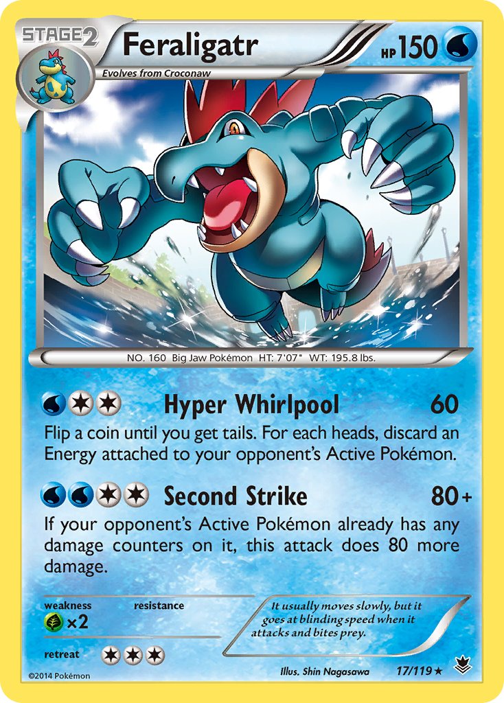 Feraligatr (17/119) (Theme Deck Exclusive) [XY: Phantom Forces] | RetroPlay Games