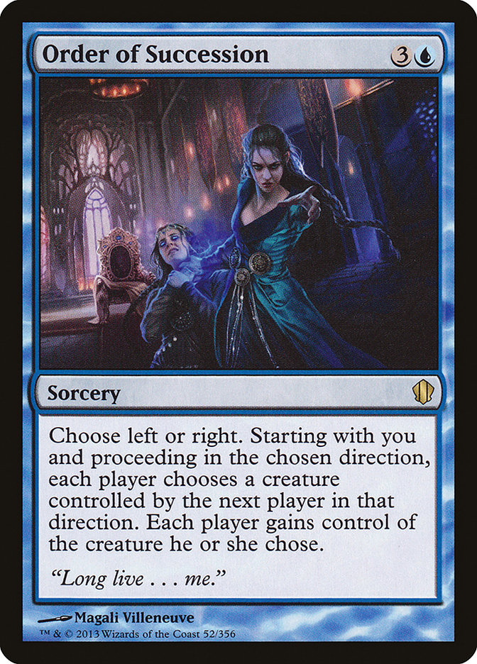 Order of Succession [Commander 2013] | RetroPlay Games