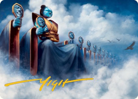 Myojin of Cryptic Dreams Art Card (Gold-Stamped Signature) [Kamigawa: Neon Dynasty Art Series] | RetroPlay Games