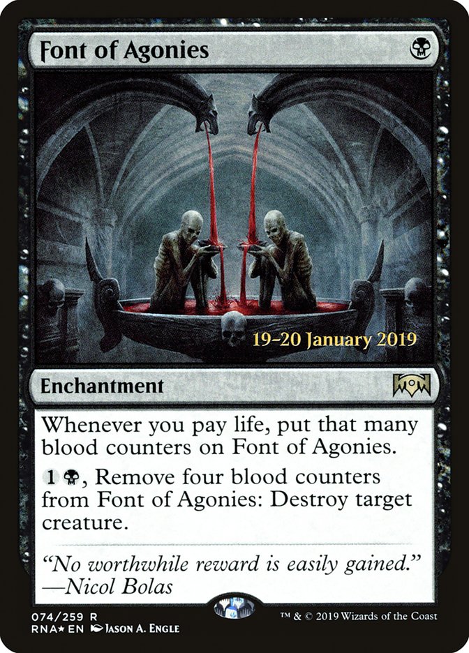 Font of Agonies [Ravnica Allegiance Prerelease Promos] | RetroPlay Games