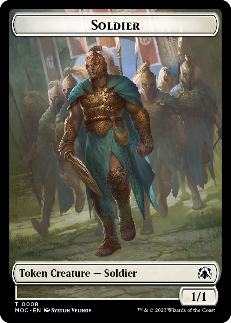 Soldier // Insect Double-Sided Token [March of the Machine Commander Tokens] | RetroPlay Games