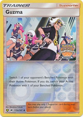 Guzma (115a/147) (Regional Championship Promo) [Sun & Moon: Burning Shadows] | RetroPlay Games