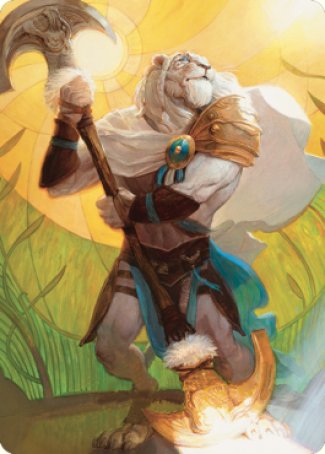 Ajani, Sleeper Agent Art Card [Dominaria United Art Series] | RetroPlay Games