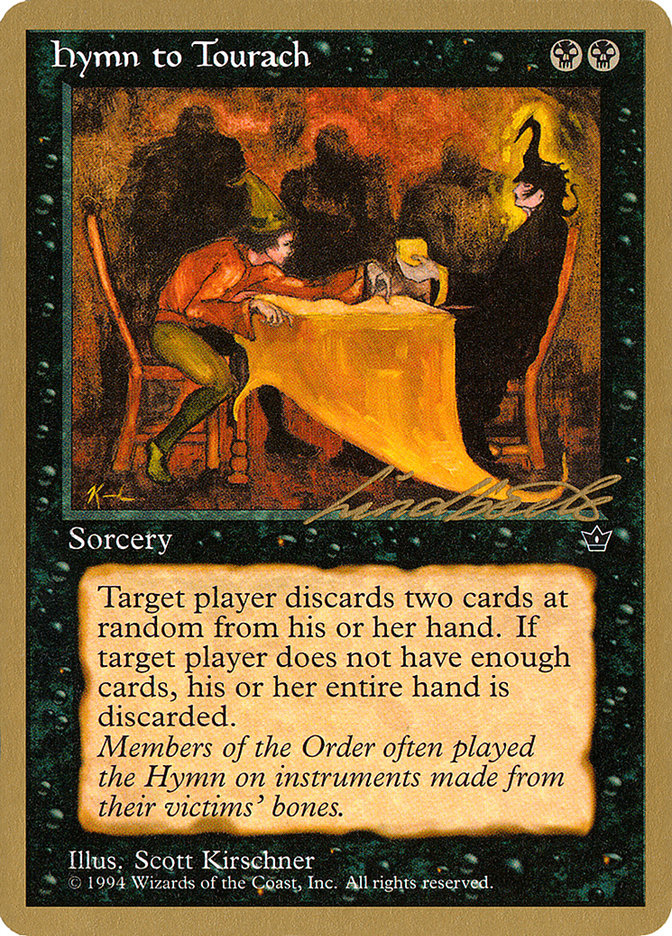 Hymn to Tourach (Table) (Leon Lindback) [Pro Tour Collector Set] | RetroPlay Games