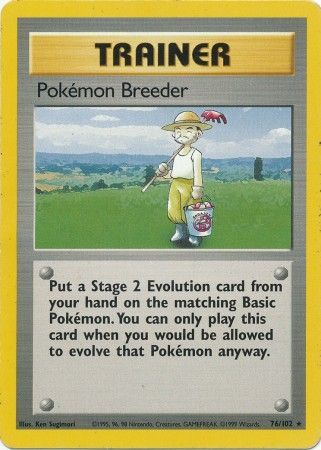 Pokemon Breeder (76/102) [Base Set Unlimited] | RetroPlay Games