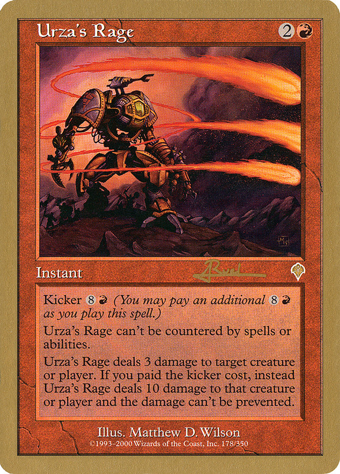 Urza's Rage (Antoine Ruel) [World Championship Decks 2001] | RetroPlay Games