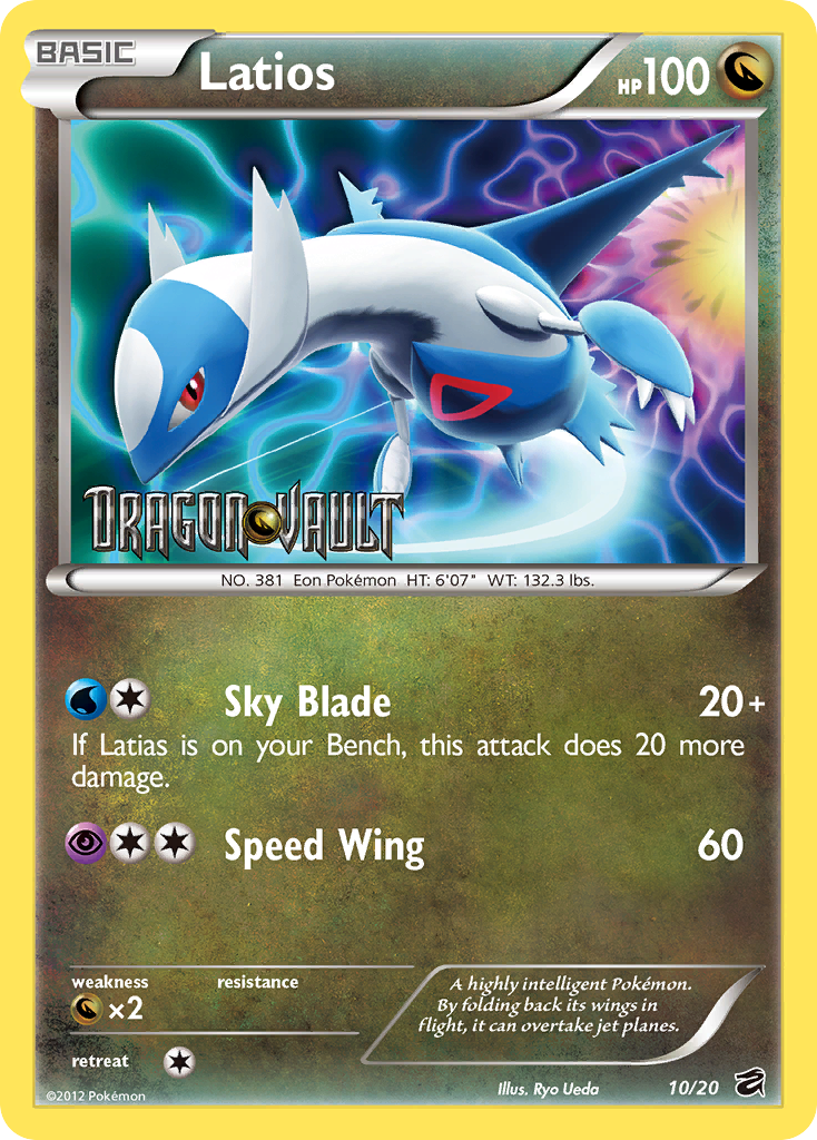 Latios (10/20) (Blister Exclusive) [Black & White: Dragon Vault] | RetroPlay Games