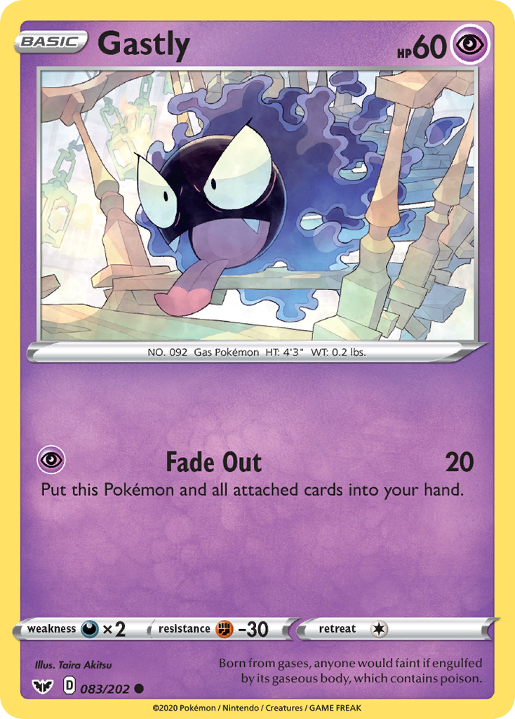 Gastly (083/202) [Sword & Shield: Base Set] | RetroPlay Games