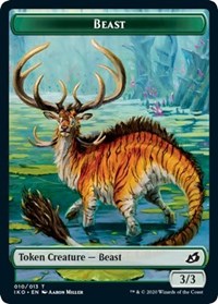 Beast // Human Soldier (004) Double-sided Token [Ikoria: Lair of Behemoths Tokens] | RetroPlay Games