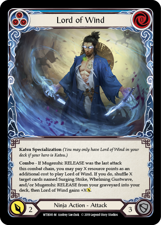 Lord of Wind [WTR081-M] (Welcome to Rathe)  Alpha Print Rainbow Foil | RetroPlay Games