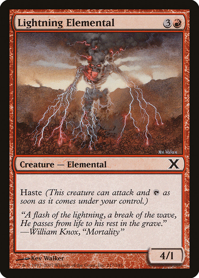 Lightning Elemental [Tenth Edition] | RetroPlay Games