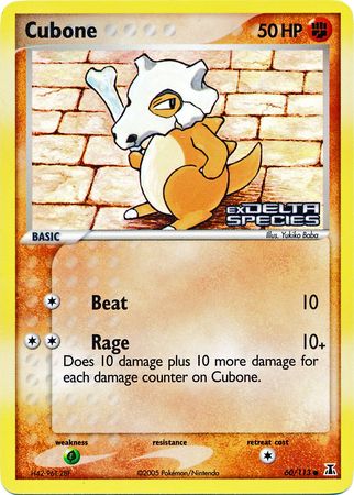 Cubone (60/113) (Stamped) [EX: Delta Species] | RetroPlay Games