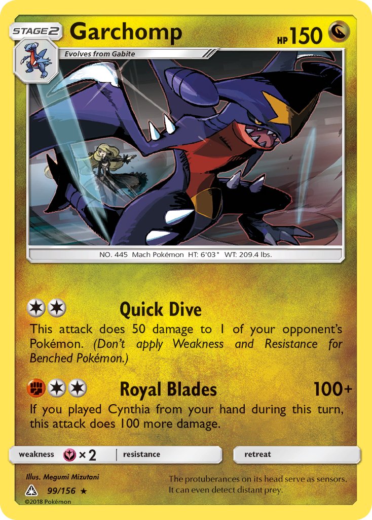 Garchomp (99/156) (Cracked Ice Holo) (Theme Deck Exclusive) [Sun & Moon: Ultra Prism] | RetroPlay Games