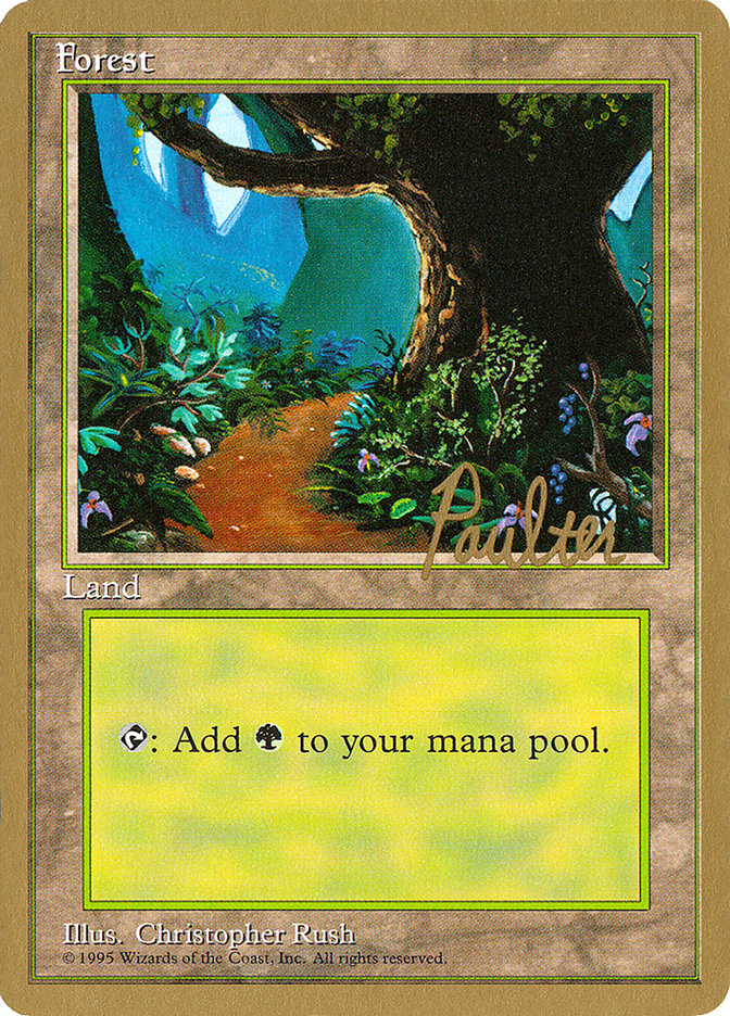 Forest (pp376) (Preston Poulter) [Pro Tour Collector Set] | RetroPlay Games