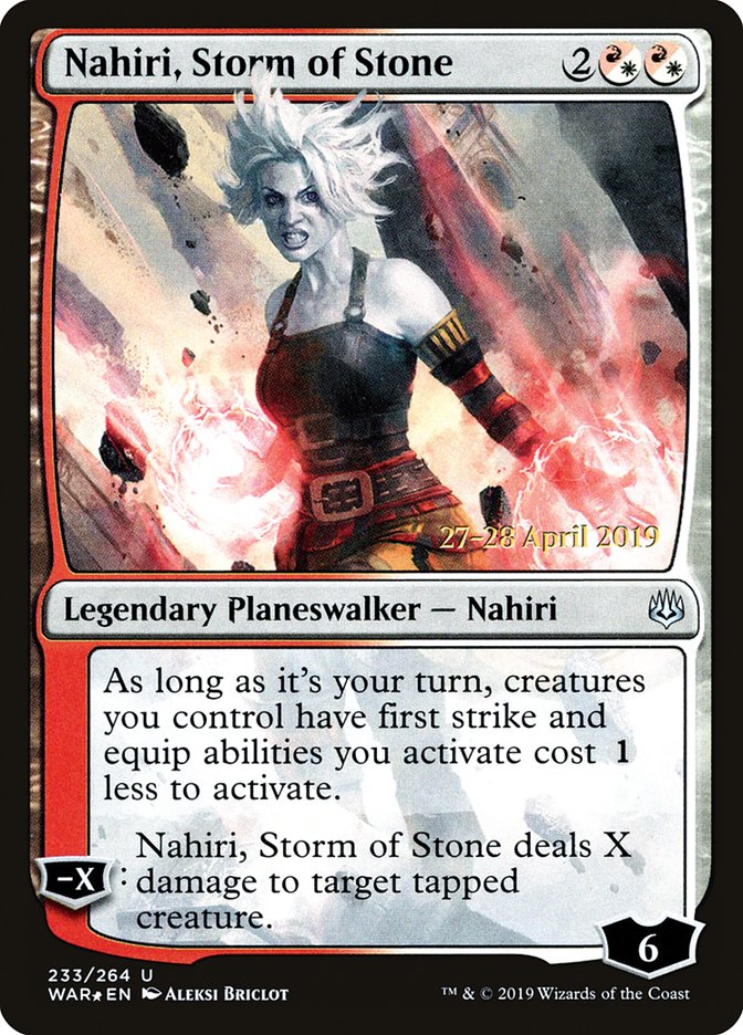 Nahiri, Storm of Stone  [War of the Spark Prerelease Promos] | RetroPlay Games