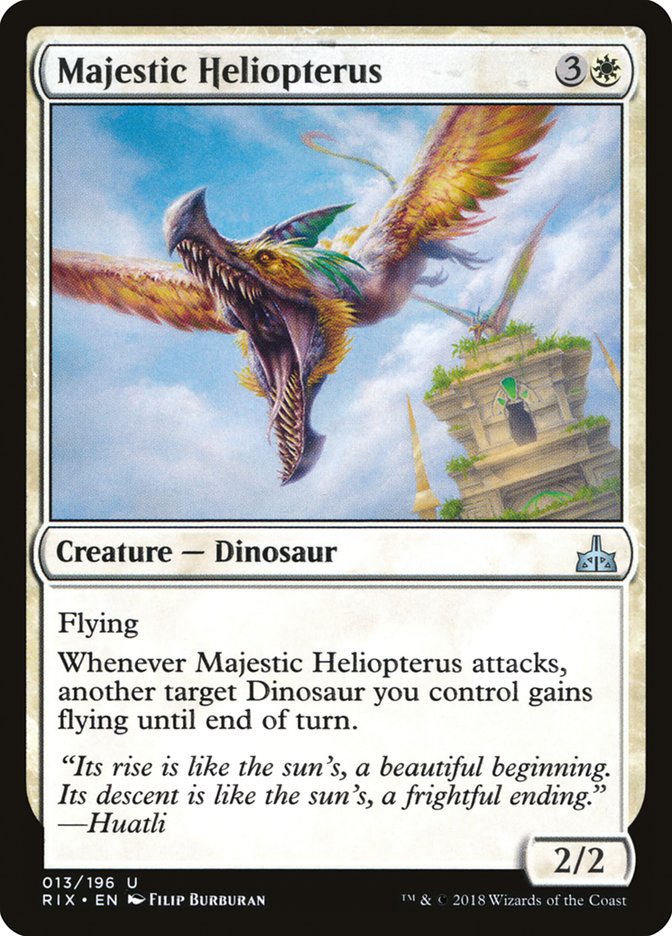 Majestic Heliopterus [Rivals of Ixalan] | RetroPlay Games