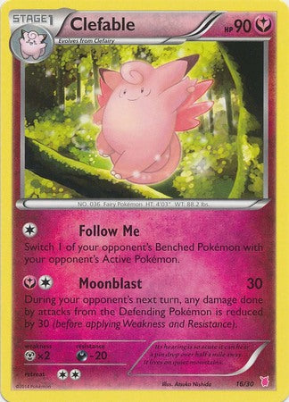 Clefable (16/30) [XY: Trainer Kit 1 - Wigglytuff] | RetroPlay Games